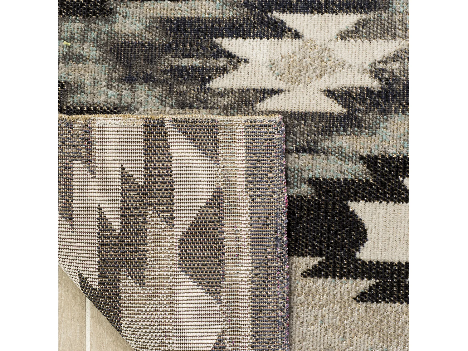 Tapis Gris/Noir 122 X 183 cm - Lailee