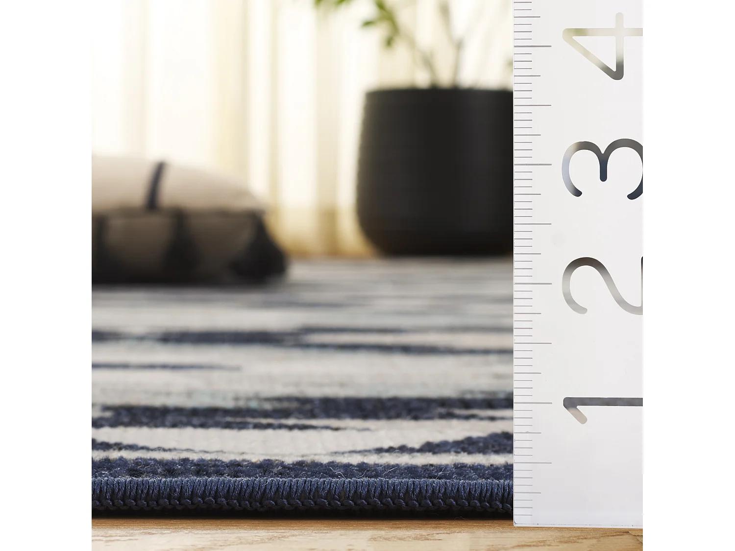 Tapis Gris/Noir 122 X 183 cm - Lailee