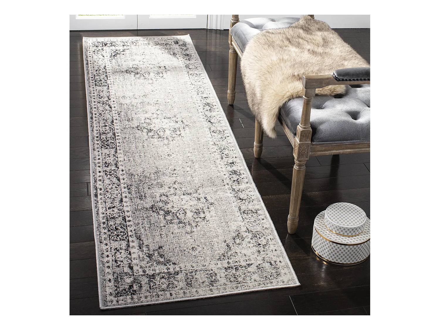 Tapis Gris/Neutre 69 X 244 cm - Jaycee