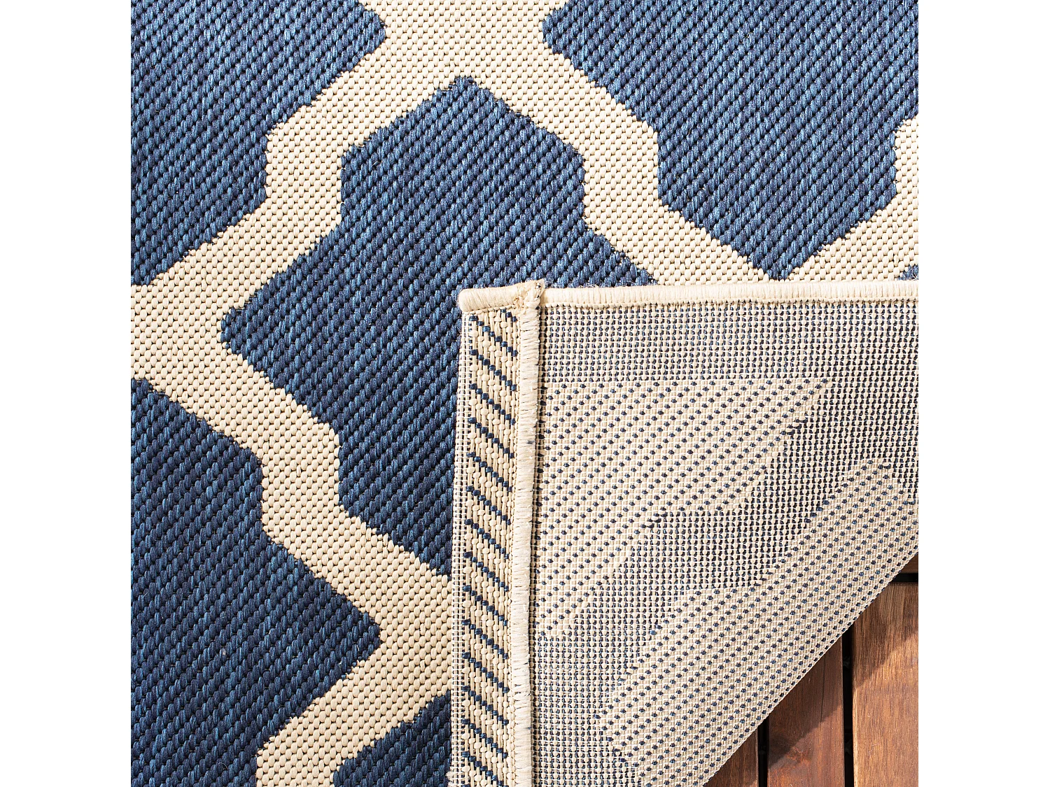 Tapis Bleu Marine/Neutre 122 X 170 cm - Samanna