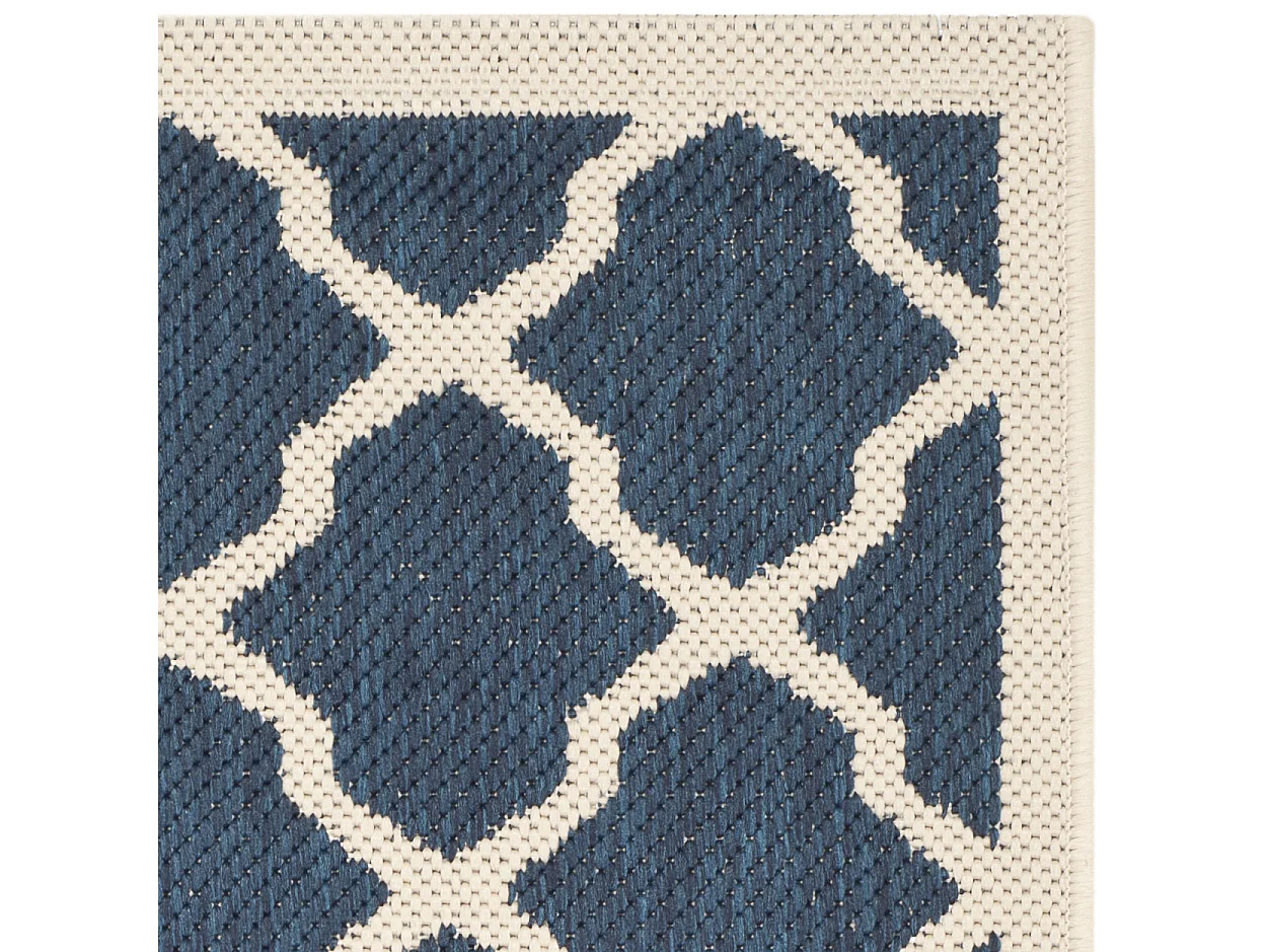 Tapis Bleu Marine/Neutre 122 X 170 cm - Samanna