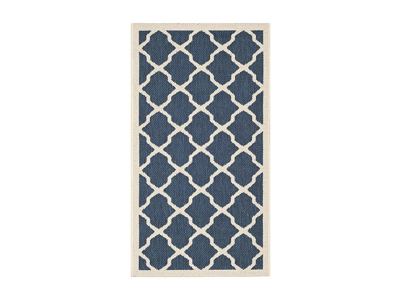 Tapis Bleu Marine/Neutre 122 X 170 cm - Samanna