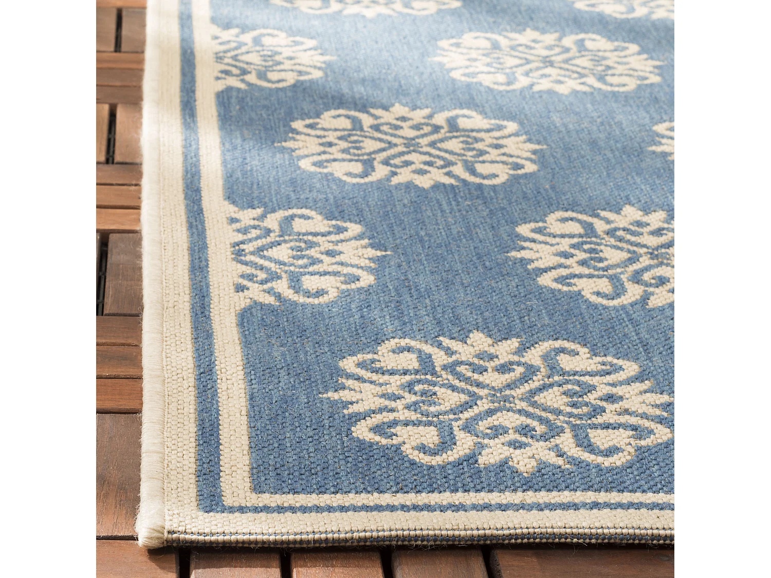Tapis Neutre/Bleu 122 X 183 cm - Sorelle
