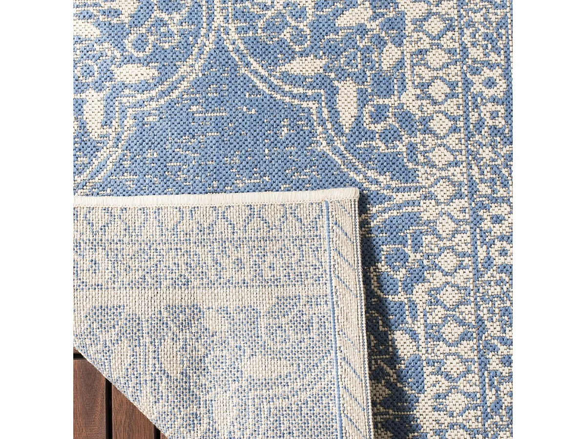 Tapis Neutre/Bleu 79 X 152 cm - Borano