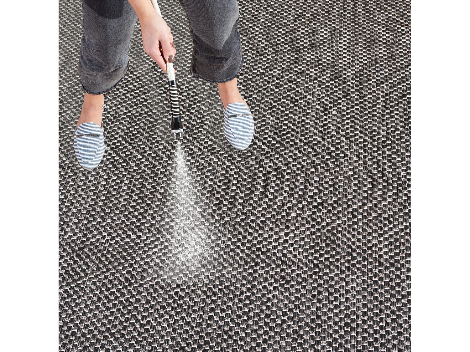Tapis Noir/Neutre 122 X 170 cm - Daphne