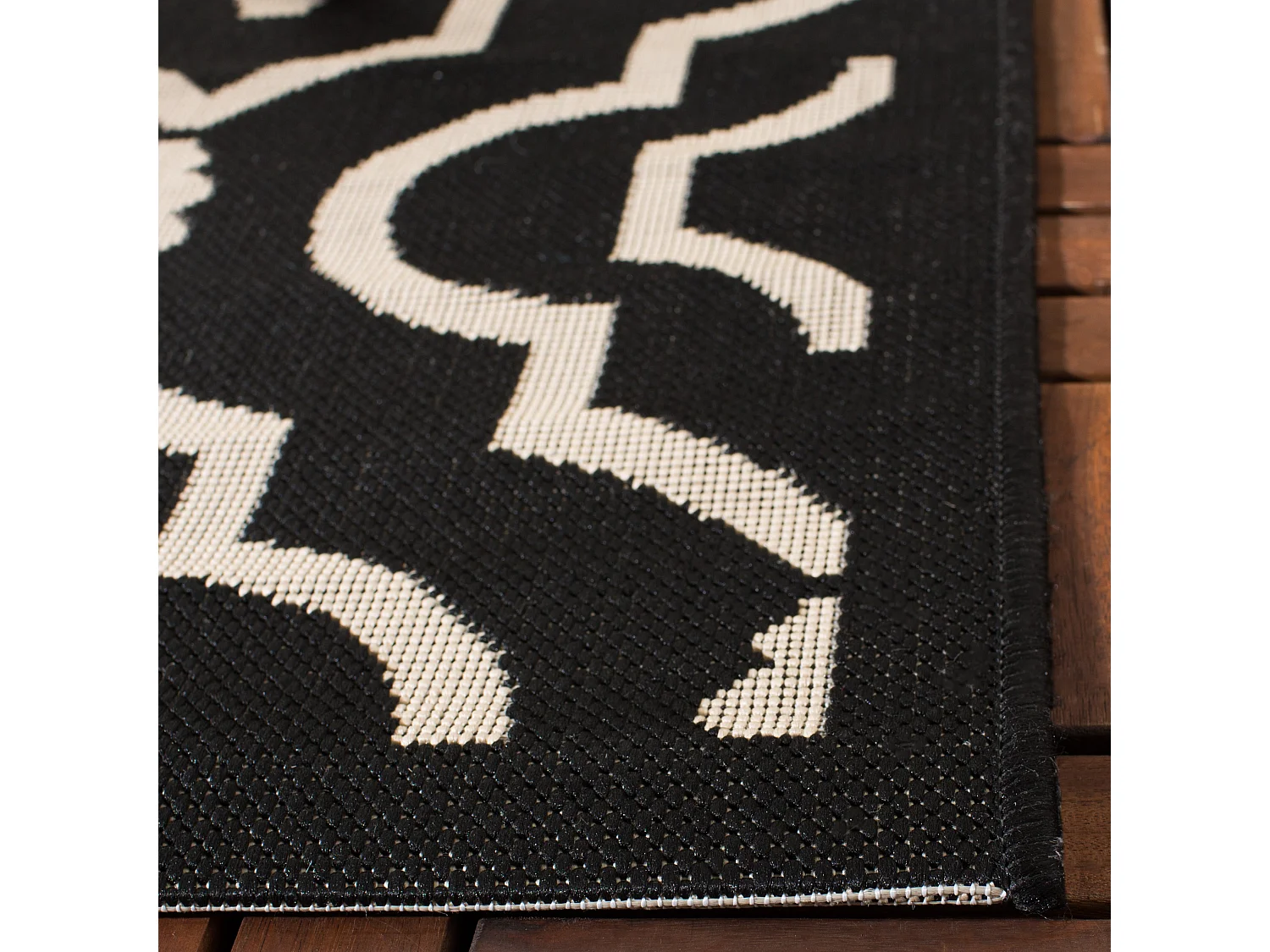 Tapis Noir/Neutre 122 X 170 cm - Mykonos