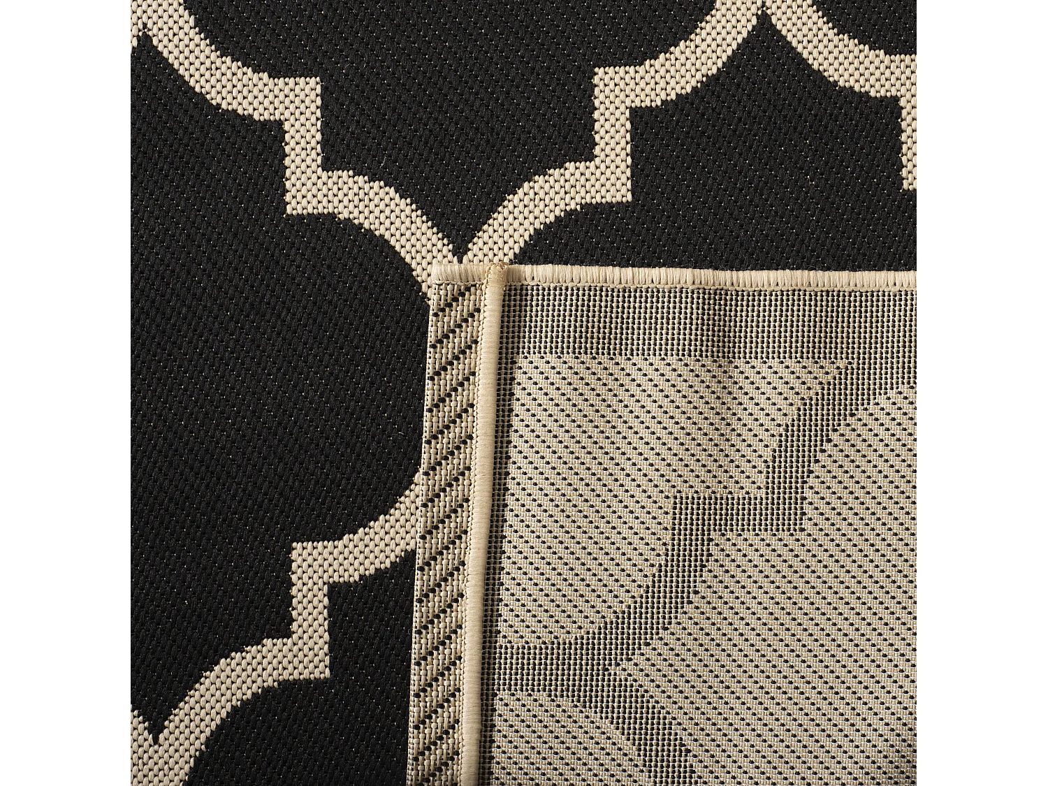 Tapis Noir/Neutre 122 X 170 cm - Arista