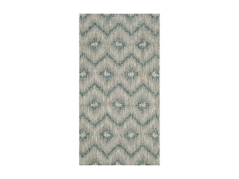 Tapis Gris/Bleu 79 X 152 cm - Thais