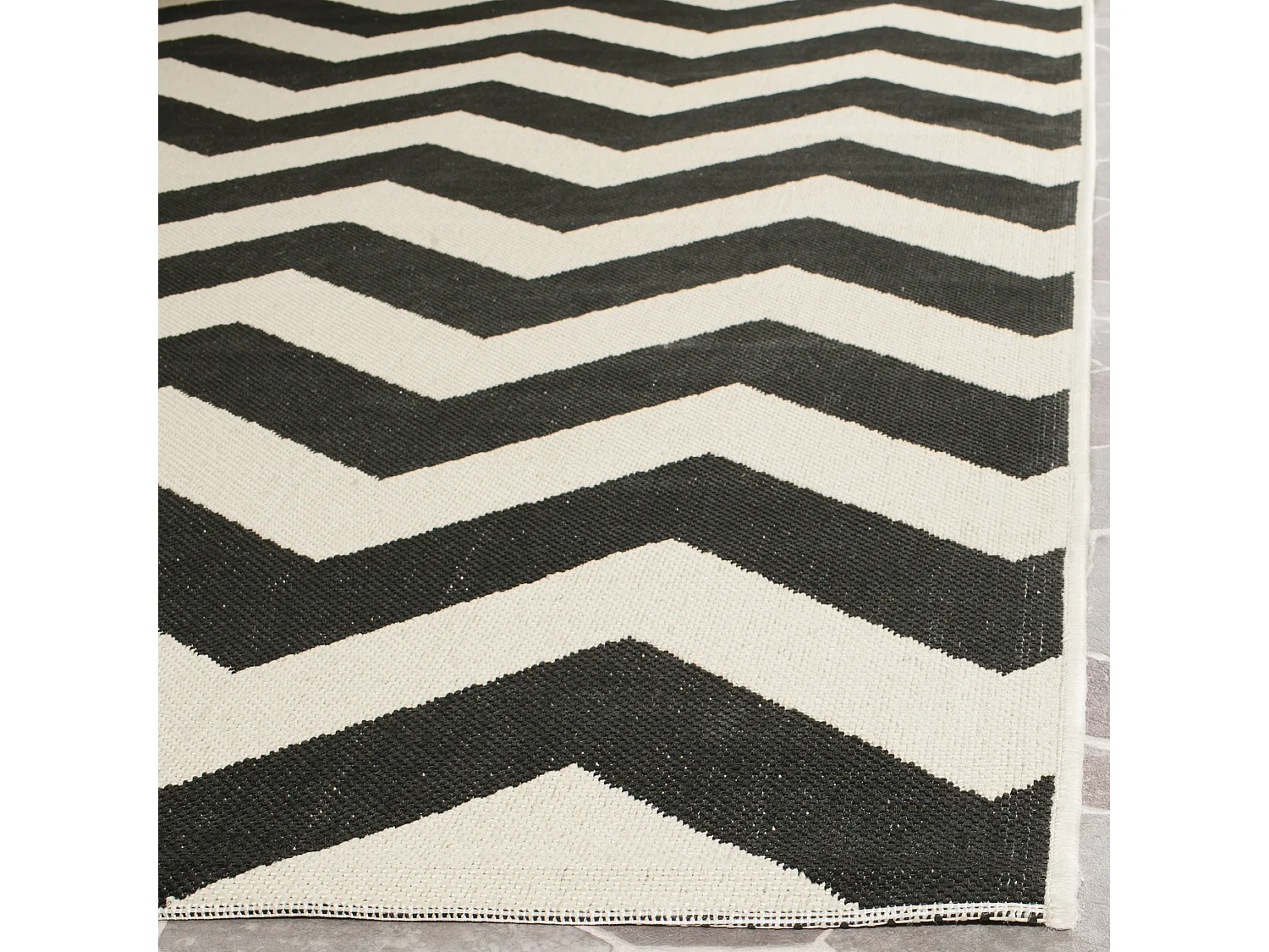 Tapis Noir/Neutre 69 X 244 cm - Chelsea