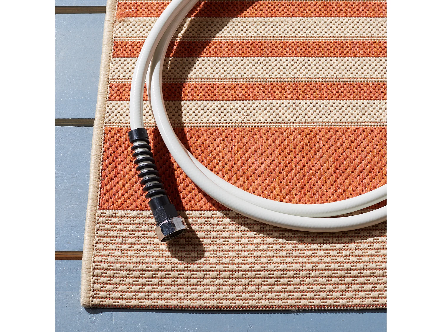 Tapis Orange/Neutre 79 X 152 cm - Gemma