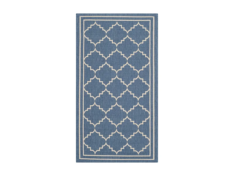 Tapis Bleu/Neutre 79 X 152 cm - Oriah