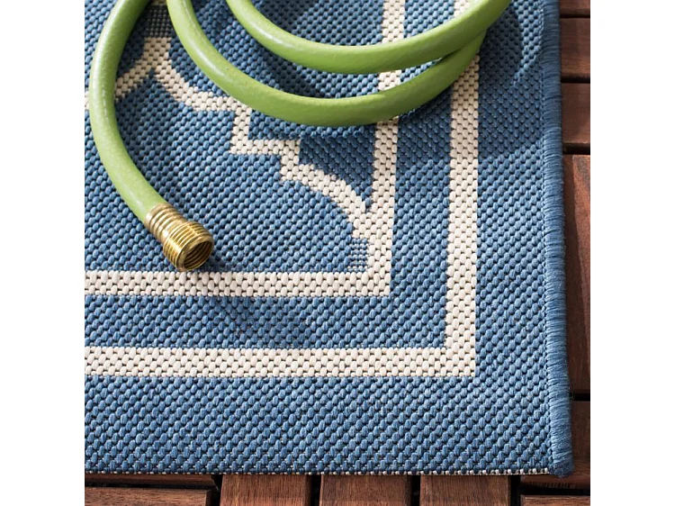 Tapis Bleu/Neutre 79 X 152 cm - Oriah