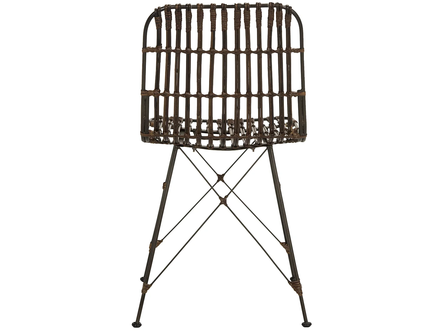 Lot de 2 chaise Brun et noir 50 X 46 X 85.59 cm - Earlean