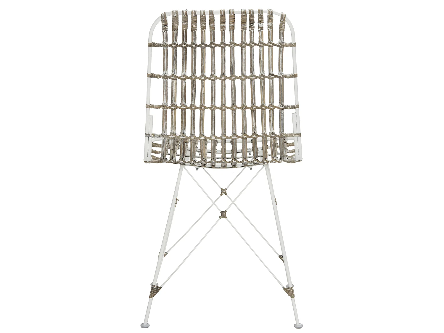 Lot de 2 chaise Blanc et blanc 50 X 46 X 85.59 cm - Earlean