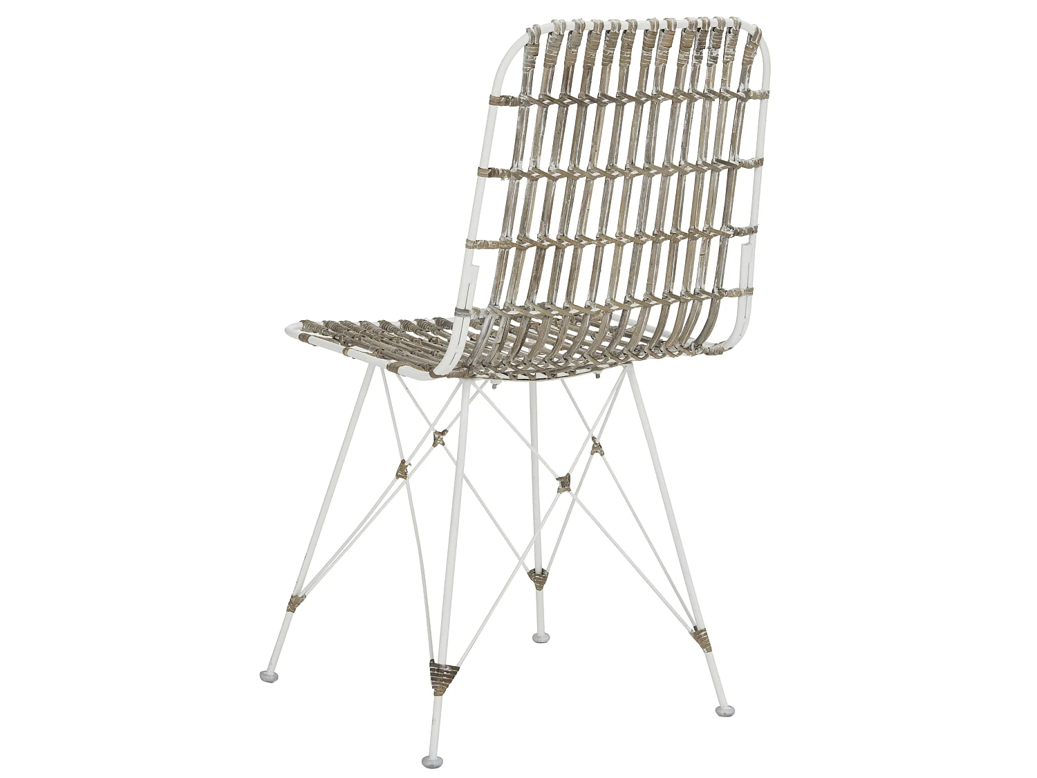 Lot de 2 chaise Blanc et blanc 50 X 46 X 85.59 cm - Earlean
