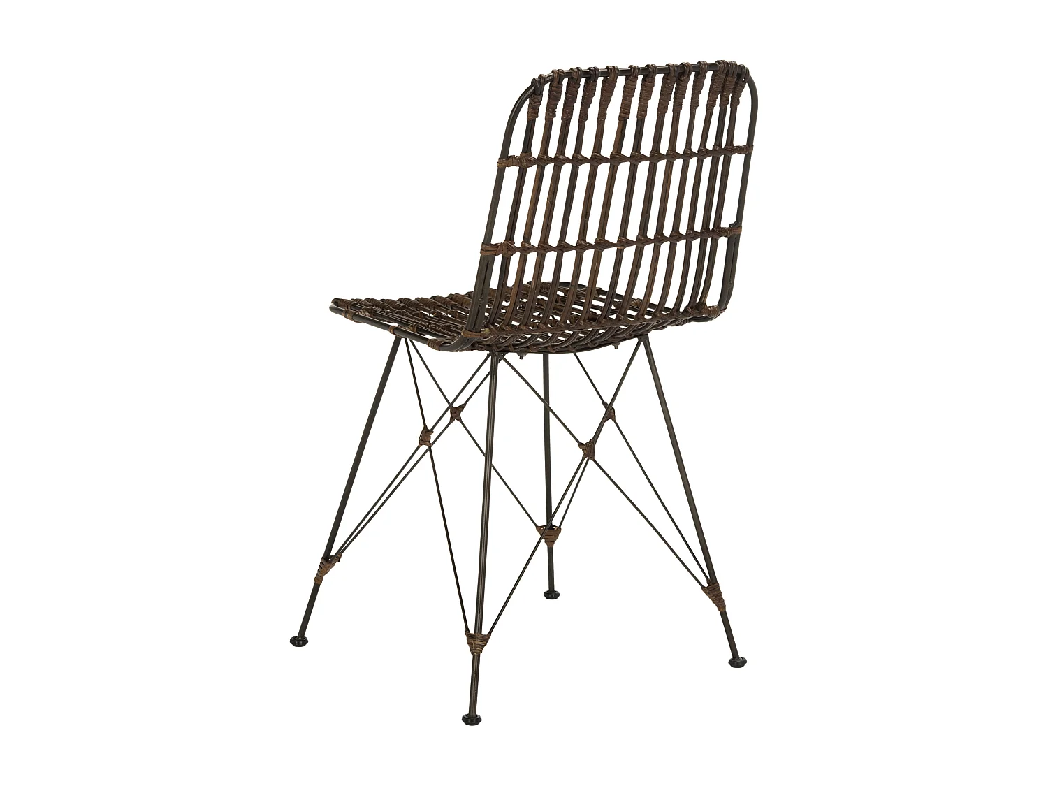 Lot de 2 chaise Naturel et noir 50 X 46 X 85.59 cm - Earlean