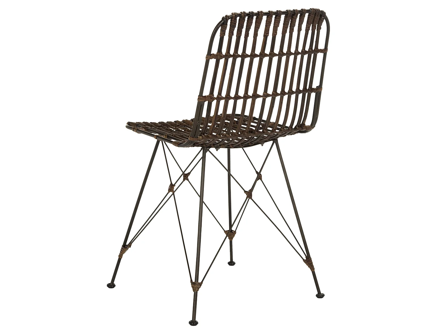 Lot de 2 chaise Naturel et noir 50 X 46 X 85.59 cm - Earlean