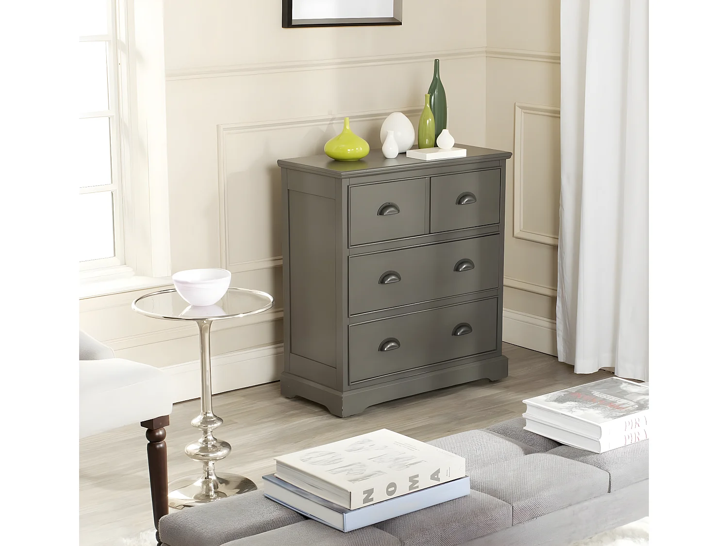 Meubles de rangement Gris 73 X 35 X 81.02 cm - Oleta