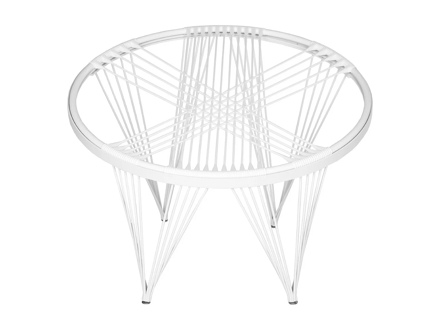 Chaise d'extérieur Blanc & blanc 91 X 91 X 71.12 cm - Lavelle