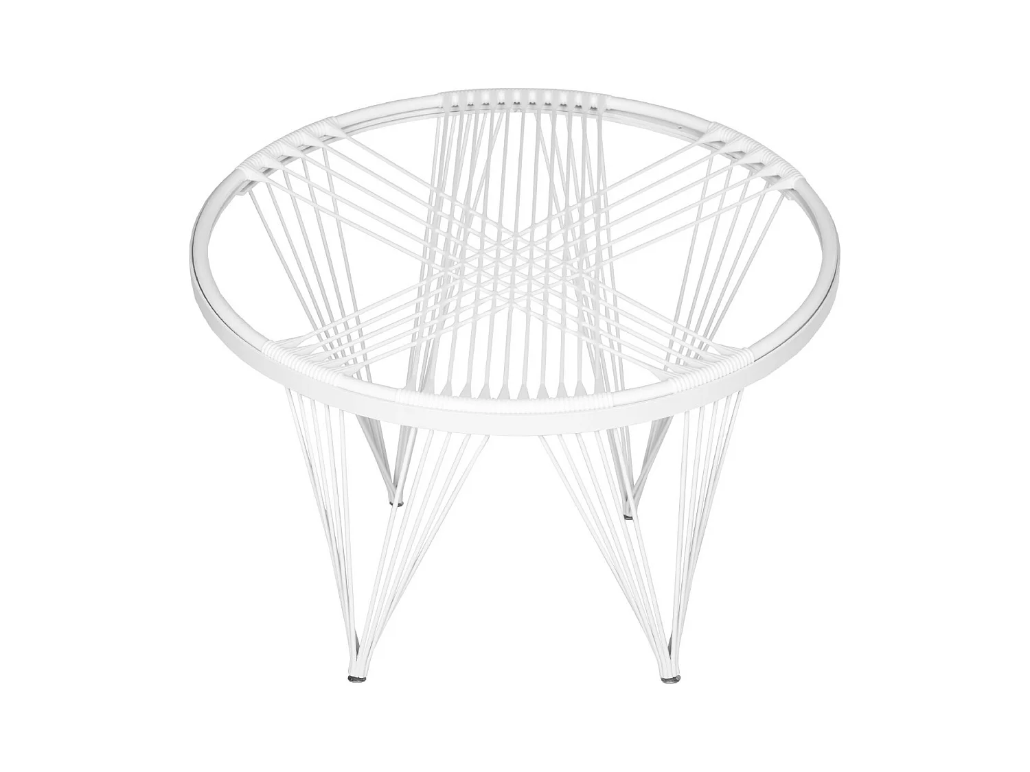 Chaise d'extérieur Blanc & blanc 91 X 91 X 71.12 cm - Lavelle