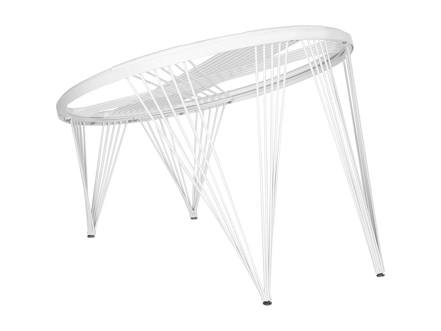 Chaise d'extérieur Blanc & blanc 91 X 91 X 71.12 cm - Lavelle