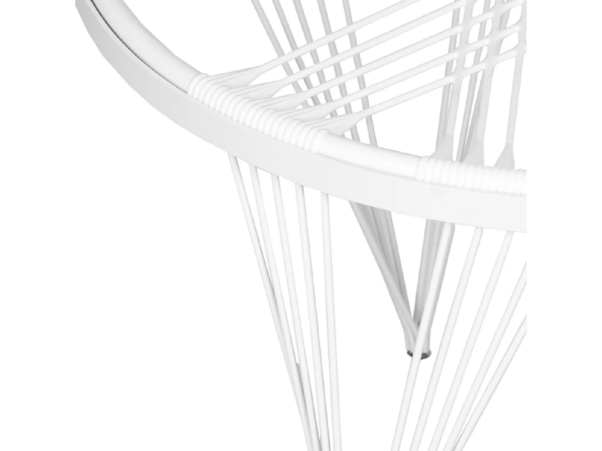 Chaise d'extérieur Blanc & blanc 91 X 91 X 71.12 cm - Lavelle