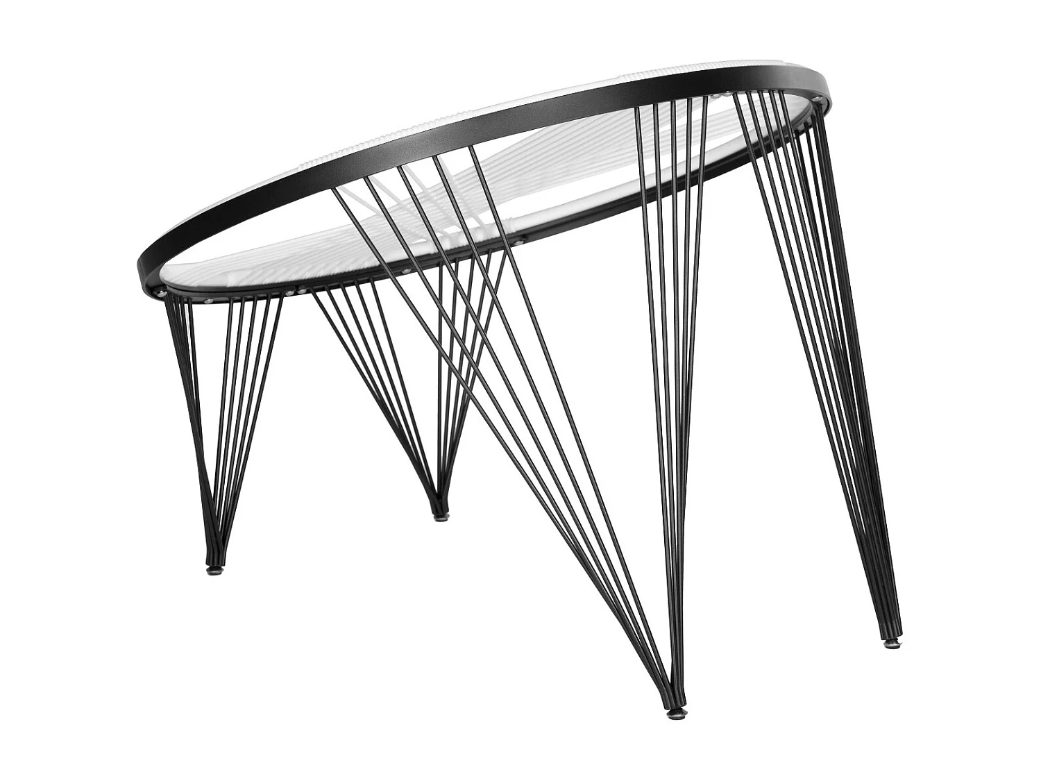 Chaise d'extérieur Noir et blanc 91 X 91 X 71.12 cm - Lavelle