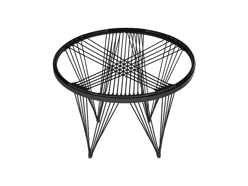 Chaise d'extérieur Noir 91 X 91 X 71.12 cm - Lavelle