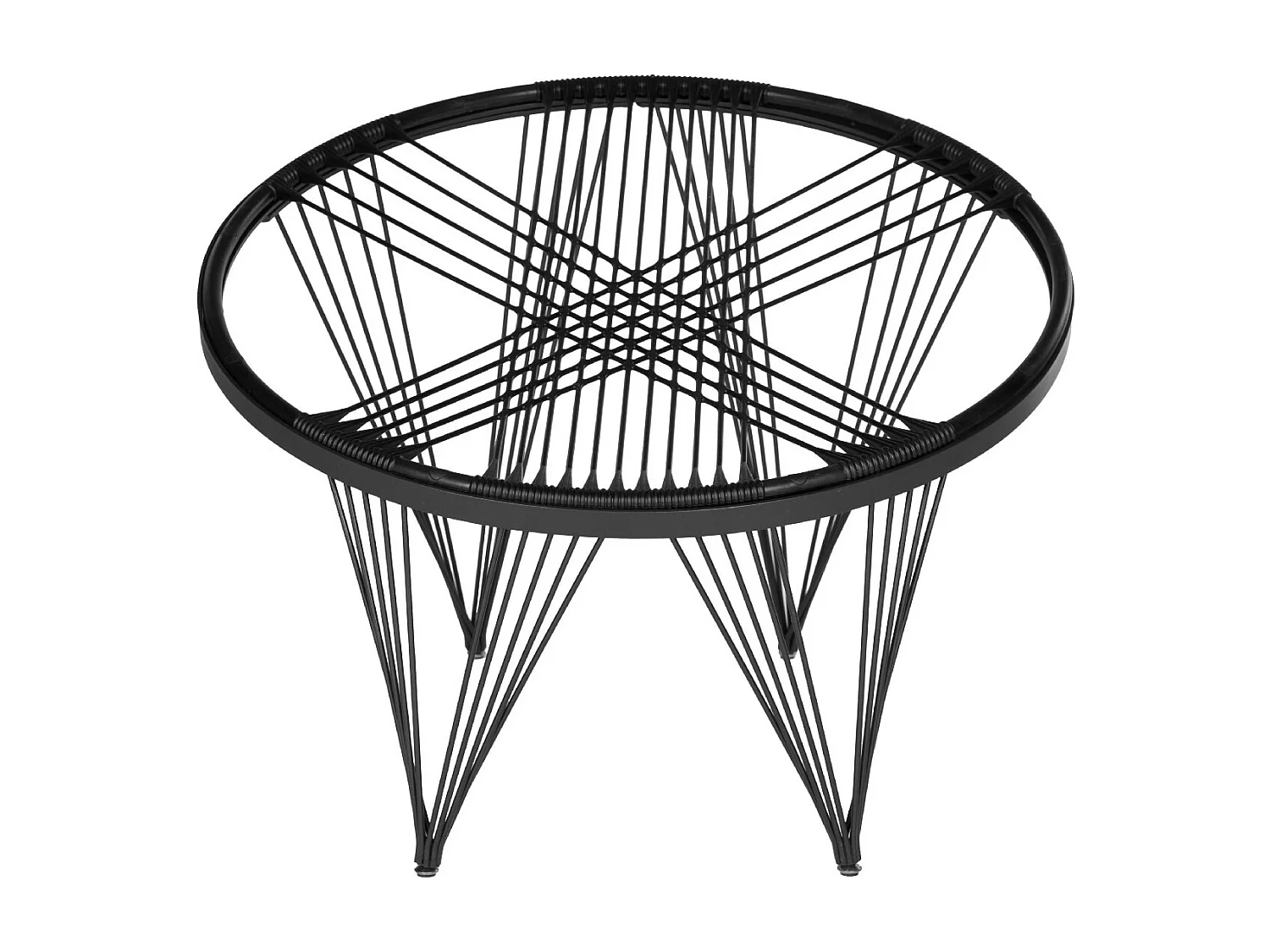 Chaise d'extérieur Noir 91 X 91 X 71.12 cm - Lavelle