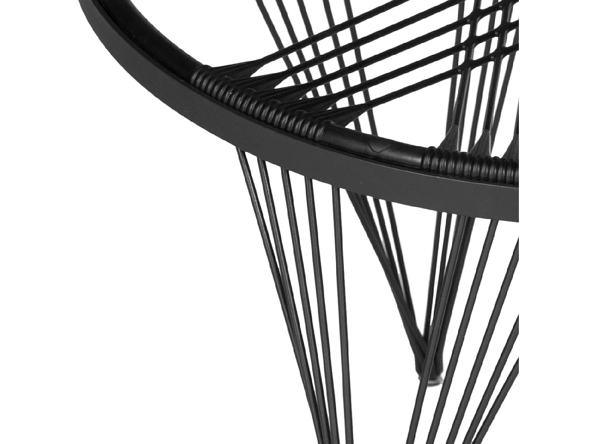 Chaise d'extérieur Noir 91 X 91 X 71.12 cm - Lavelle