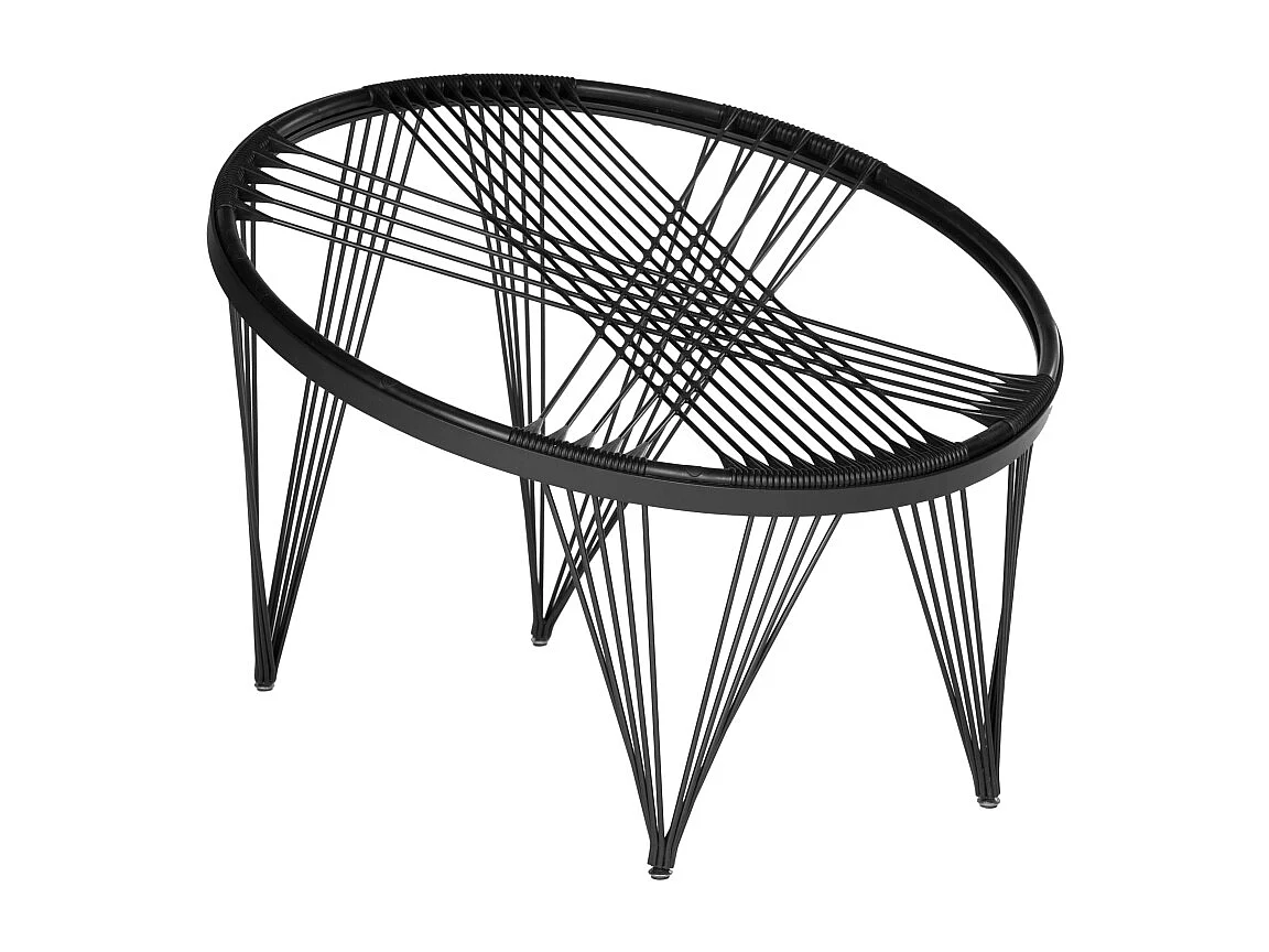 Chaise d'extérieur Noir 91 X 91 X 71.12 cm - Lavelle