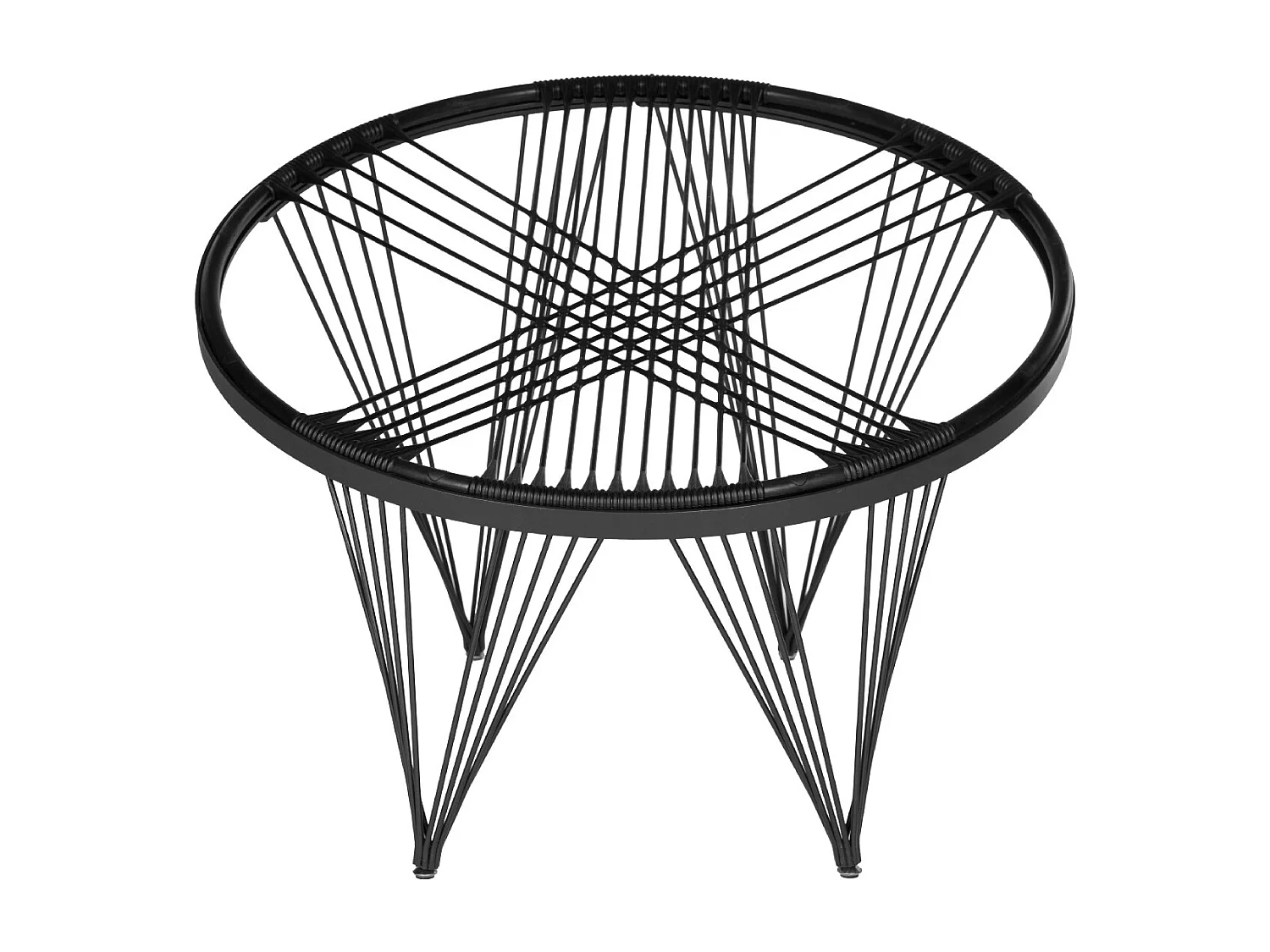 Chaise d'extérieur Noir 91 X 91 X 71.12 cm - Lavelle