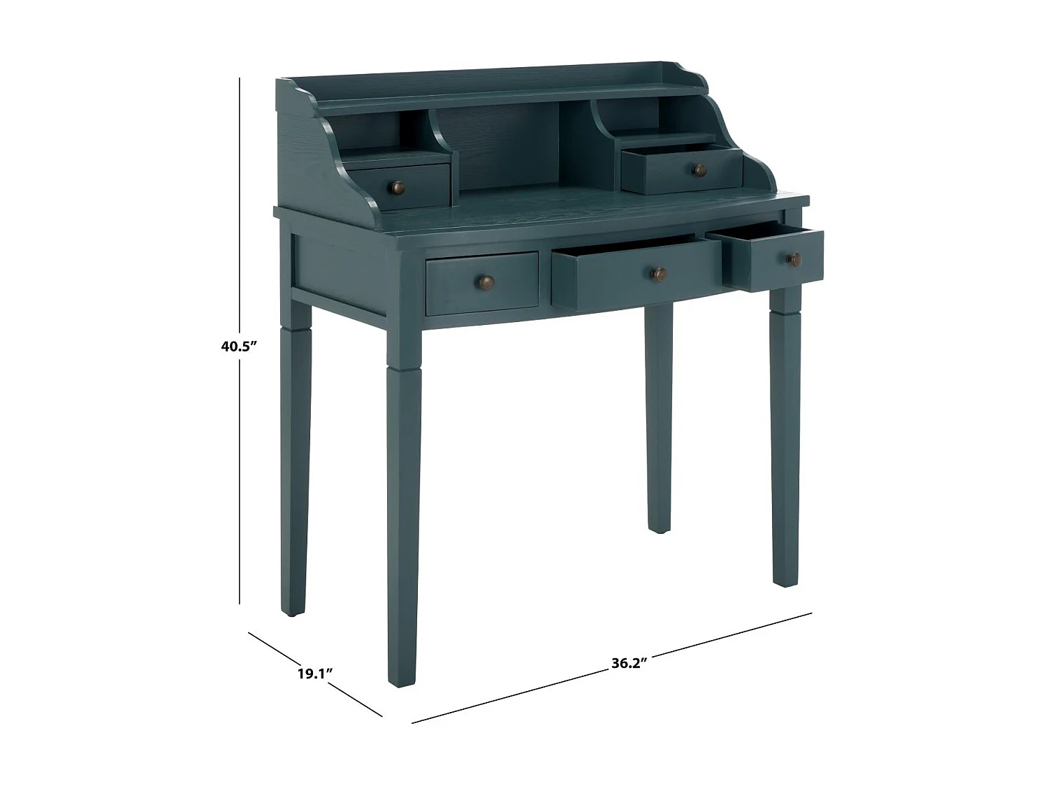 Bureau bleu marine 49 X 92 X 102.87 cm - Thyra