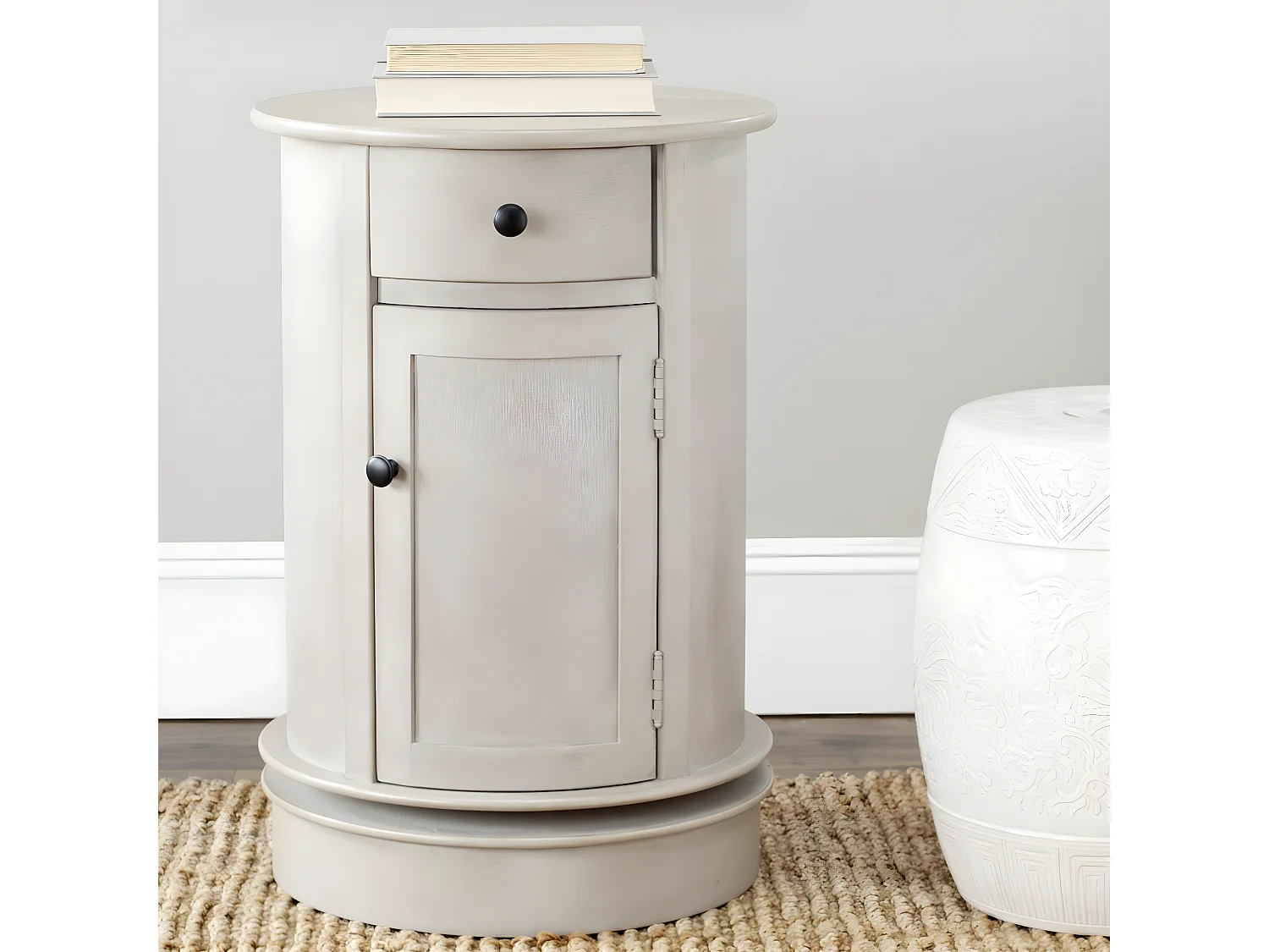 Table d'appoint Gris Vintage 45 X 45 X 66.04 cm - Antonina