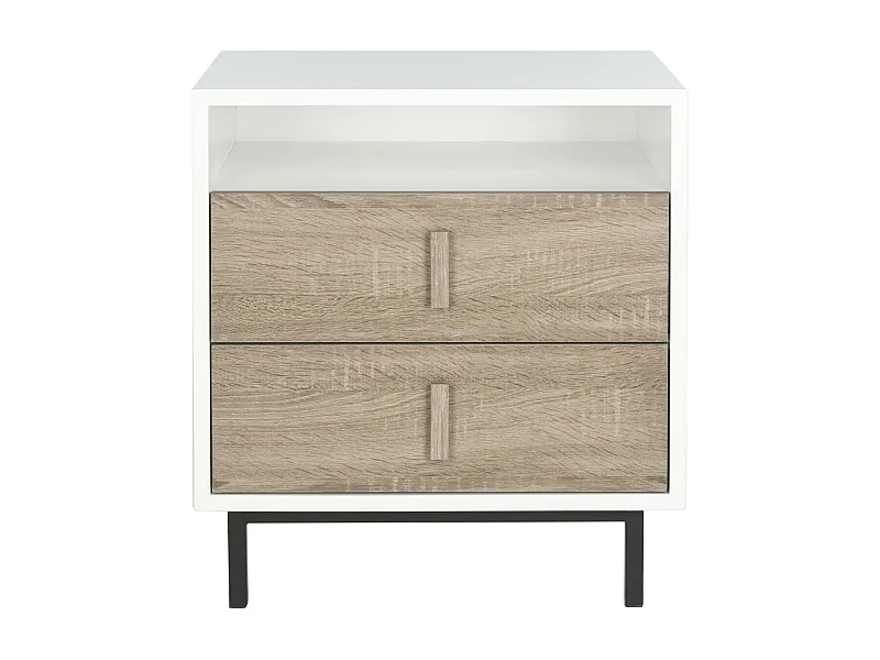 Meubles de rangement Blanc & Chêne 40 X 54 X 59.94 cm - Lolla