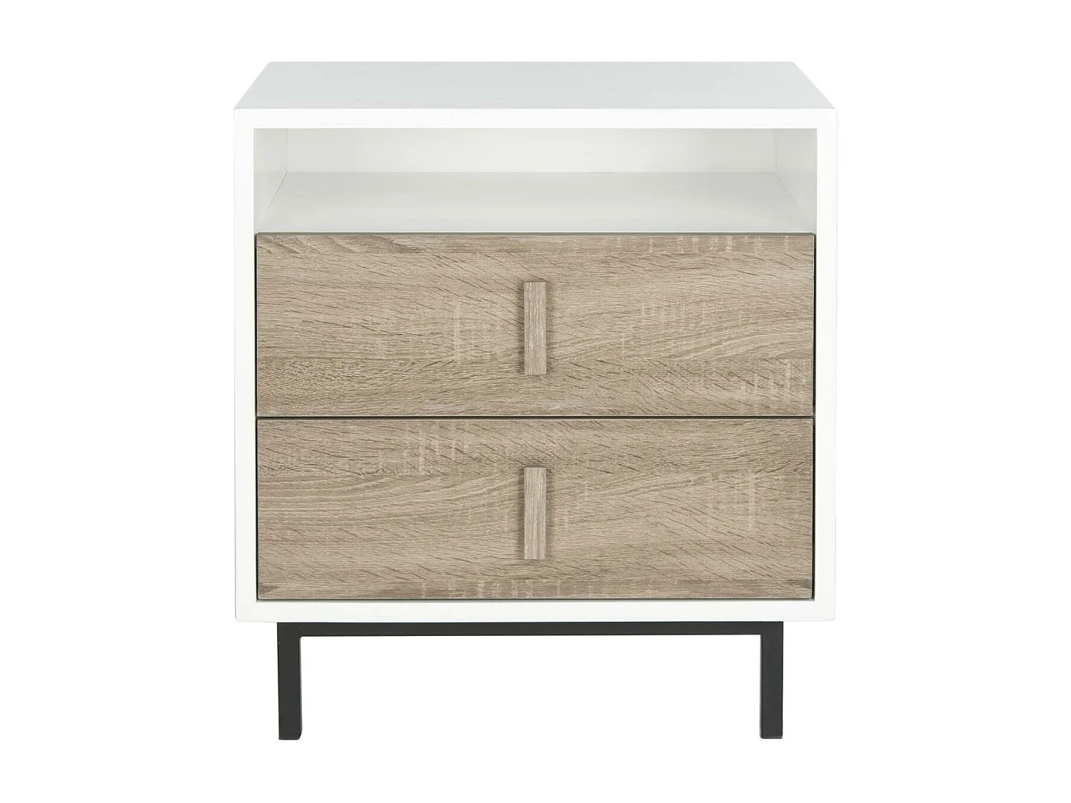 Meubles de rangement Blanc & Chêne 40 X 54 X 59.94 cm - Lolla