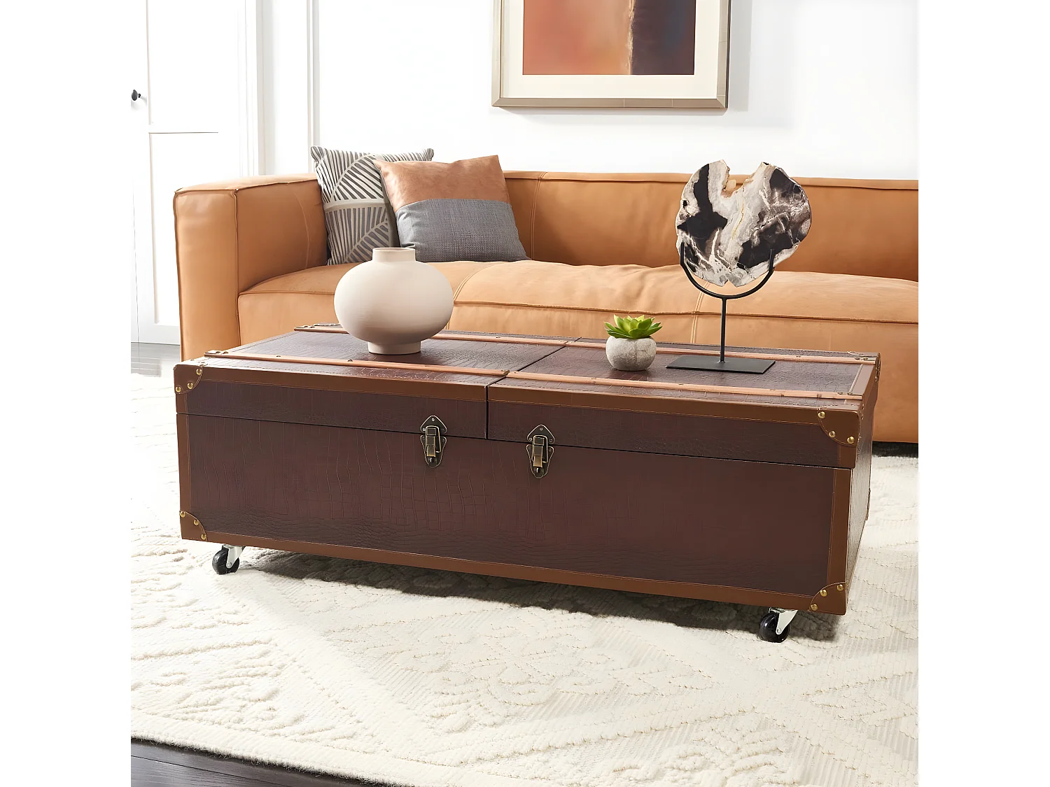 Table d'appoint Marron 60 X 120 X 39.11 cm - Jetta