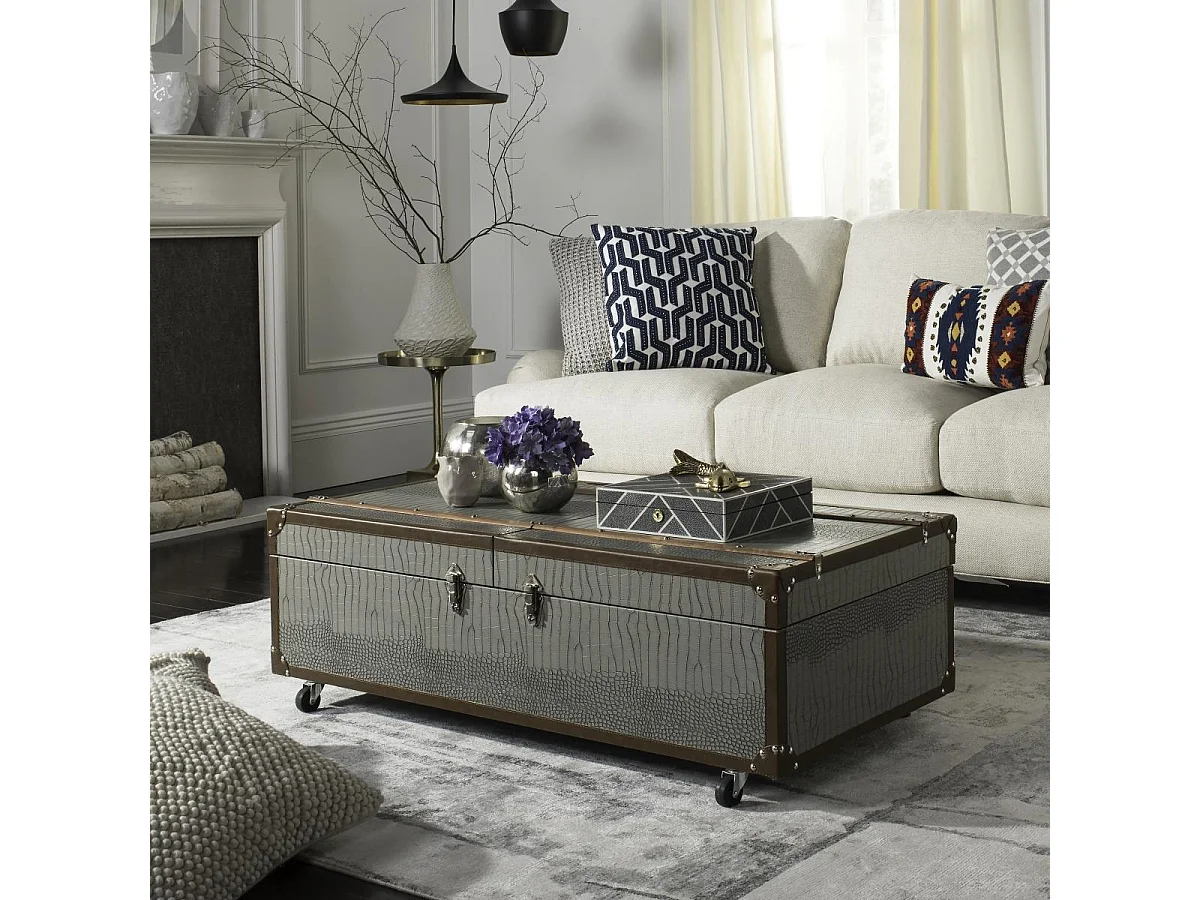 Table d'appoint Gris 60 X 120 X 39.11 cm - Jetta