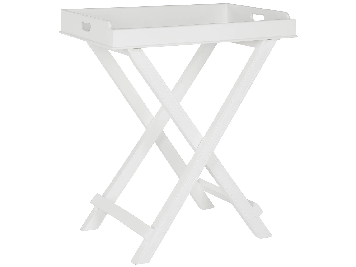 Table plateau Blanc 69 x 48 x 74 cm - Doretha