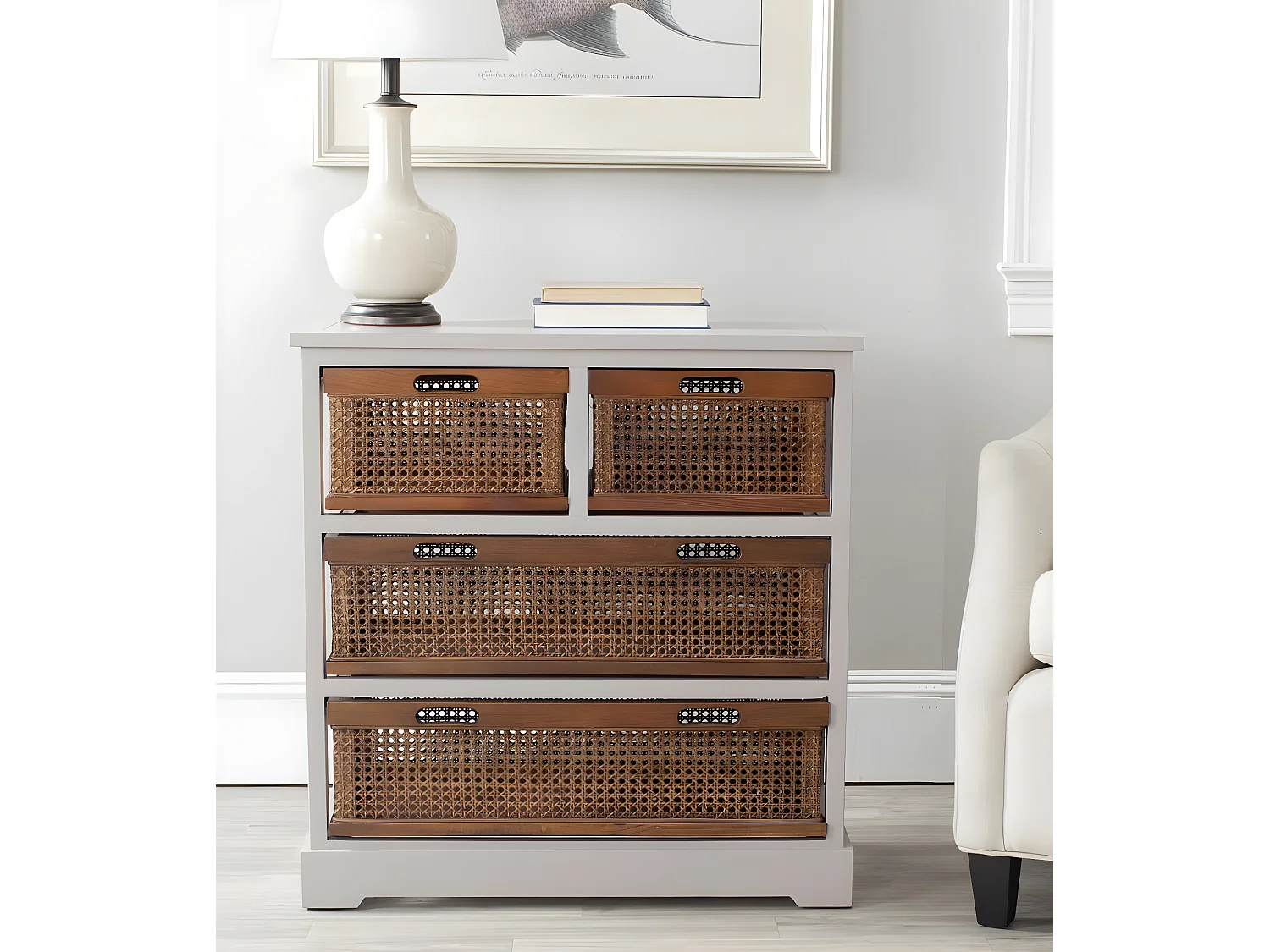 Meubles de rangement Gris 35 X 74 X 76.96 cm - Cathleen