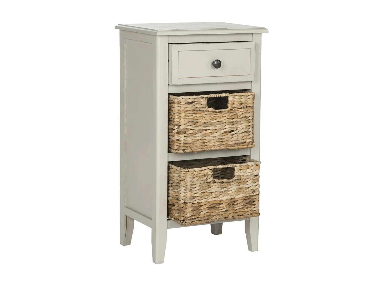 Meubles de rangement gris 40 x 30 x 65 cm - Everly