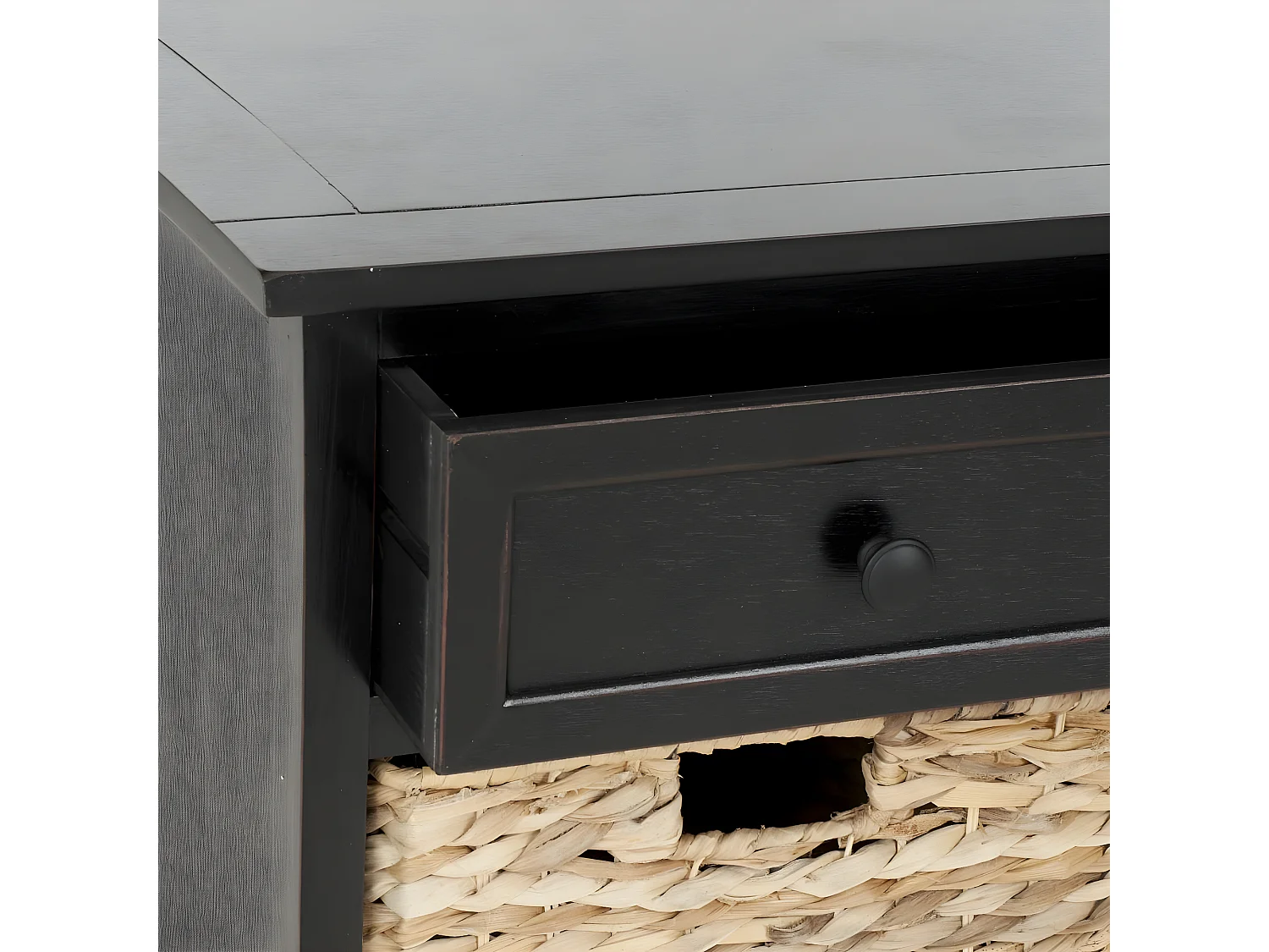 Meubles de rangement Distressed & Black 39 X 106 X 50.03 cm - Tomasa