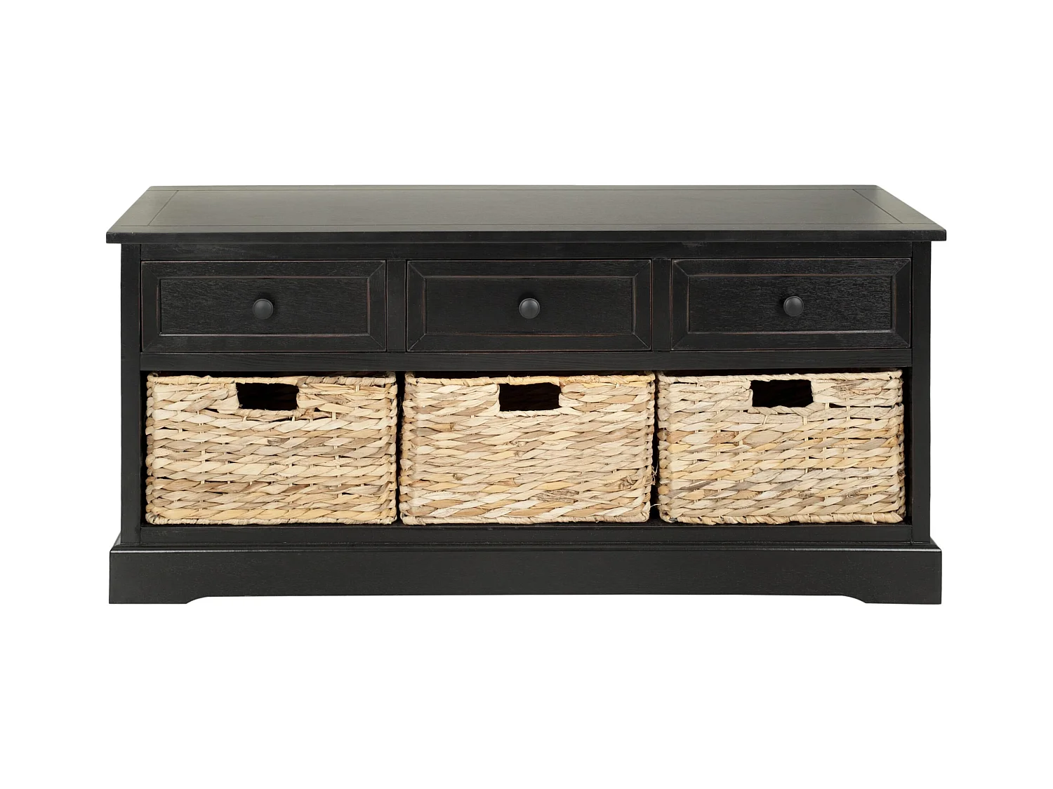 Meubles de rangement Distressed & Black 39 X 106 X 50.03 cm - Tomasa