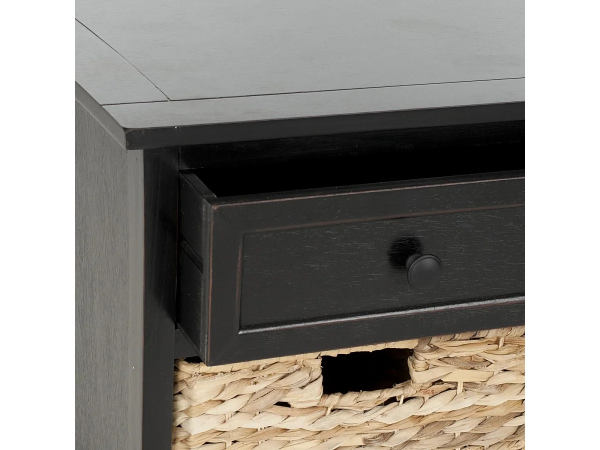 Meubles de rangement Distressed & Black 39 X 106 X 50.03 cm - Tomasa