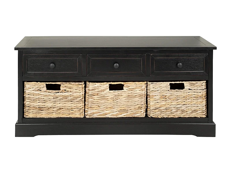 Meubles de rangement Distressed & Black 39 X 106 X 50.03 cm - Tomasa