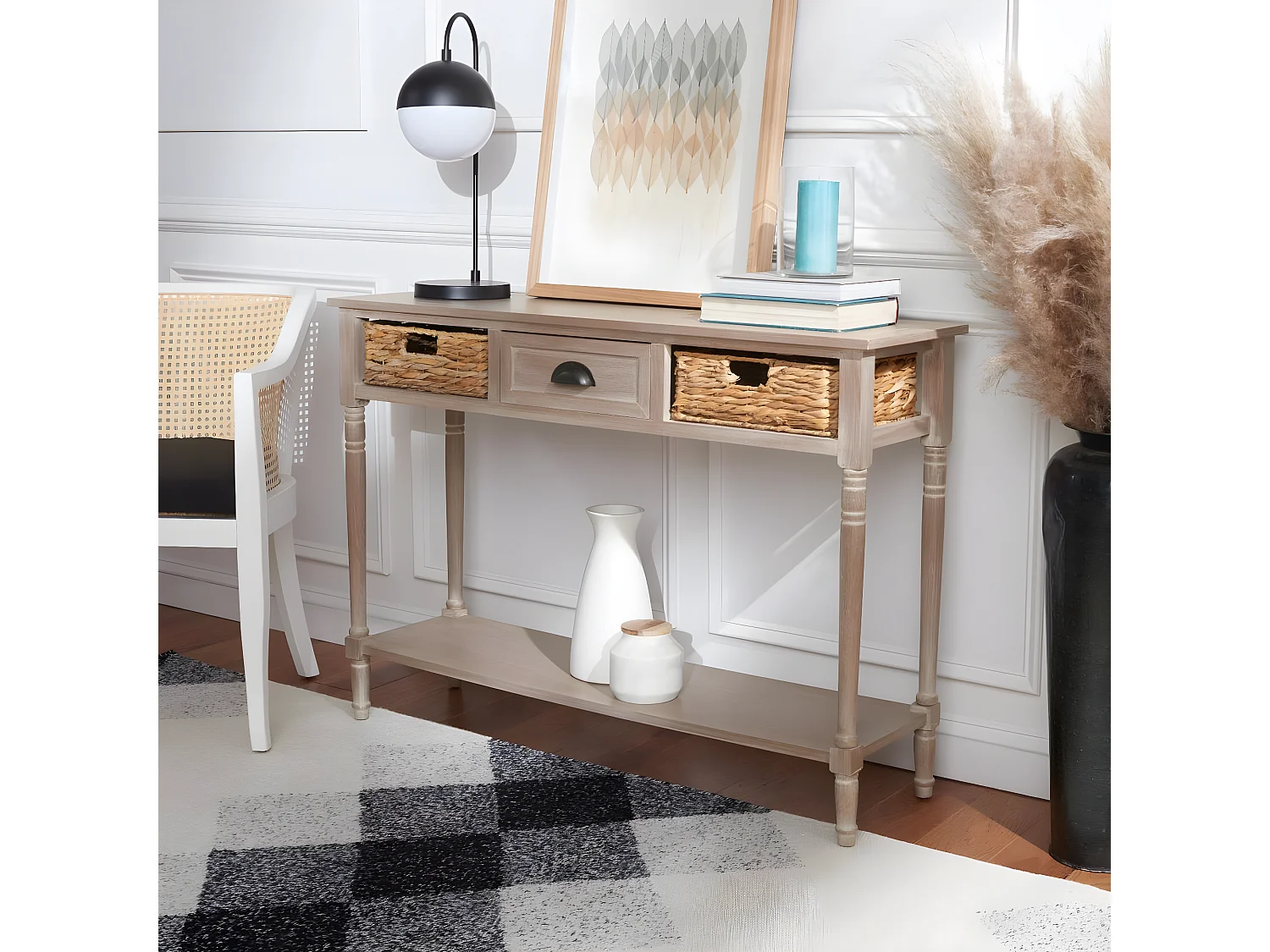 Meubles de rangement Gris 115 x 35 x 80 cm - Christa