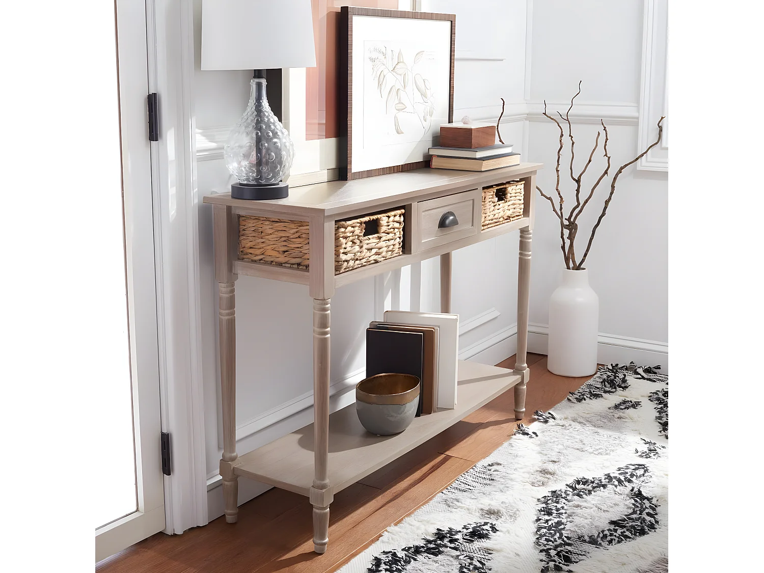 Meubles de rangement Gris 115 x 35 x 80 cm - Christa