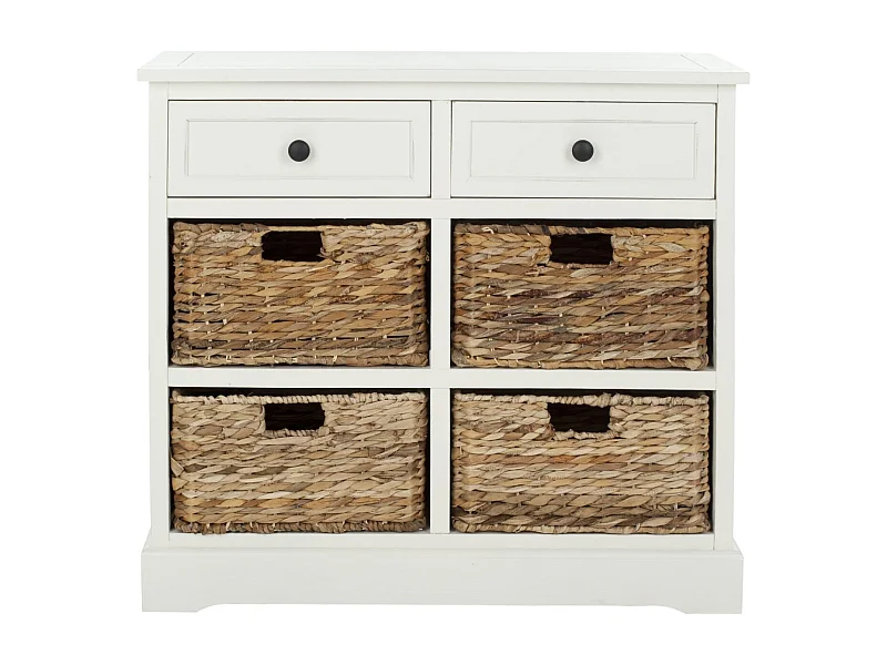 Meubles de rangement Distressed & Cream 33 X 75 X 70.1 cm - Veta