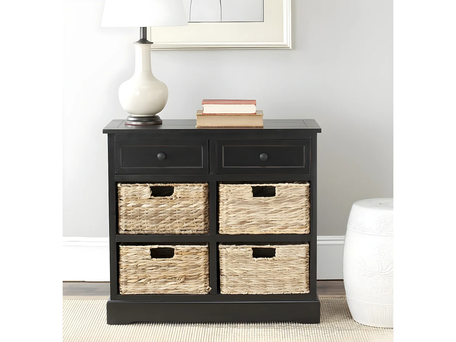 Meubles de rangement Distressed & Black 33 X 75 X 70.1 cm - Veta