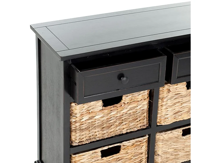 Meubles de rangement Distressed & Black 33 X 75 X 70.1 cm - Veta